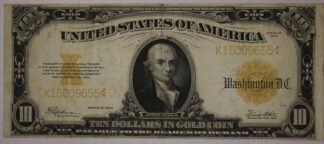 1922 Ten Dollar Gold Certificate