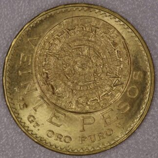 1959 Mexico 20 Pesos Gold Coin