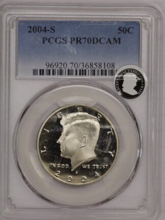 2004-S Clad Proof Kennedy Half Dollar PCGS PR70 DCAM