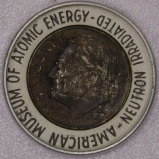 AUCTION- 1953 Roosevelt Dime Encased American Museum of Atomic Energy Neutron Irradiated