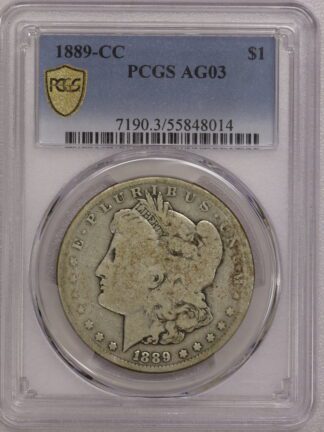 1889 CC Morgan Dollar AG3 PCGS