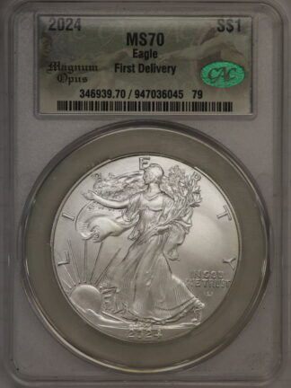 2023 Silver Eagle CAC MS70 First Day of Delivery