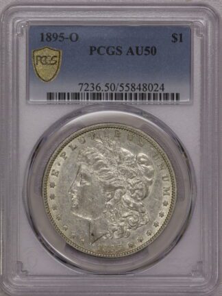 1895 O Morgan Dollar PCGS AU40 VAM-3A Bearded Eagle
