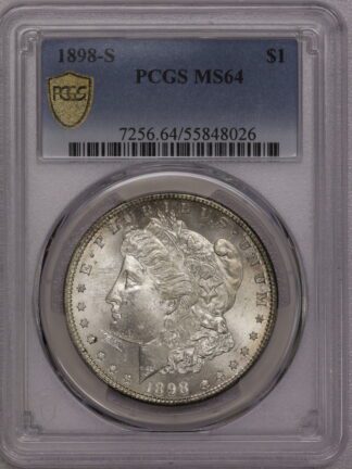 1898 S Morgan Dollar MS64 PCGS