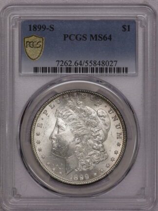 1899 S Morgan Silver Dollar MS64 PCGS
