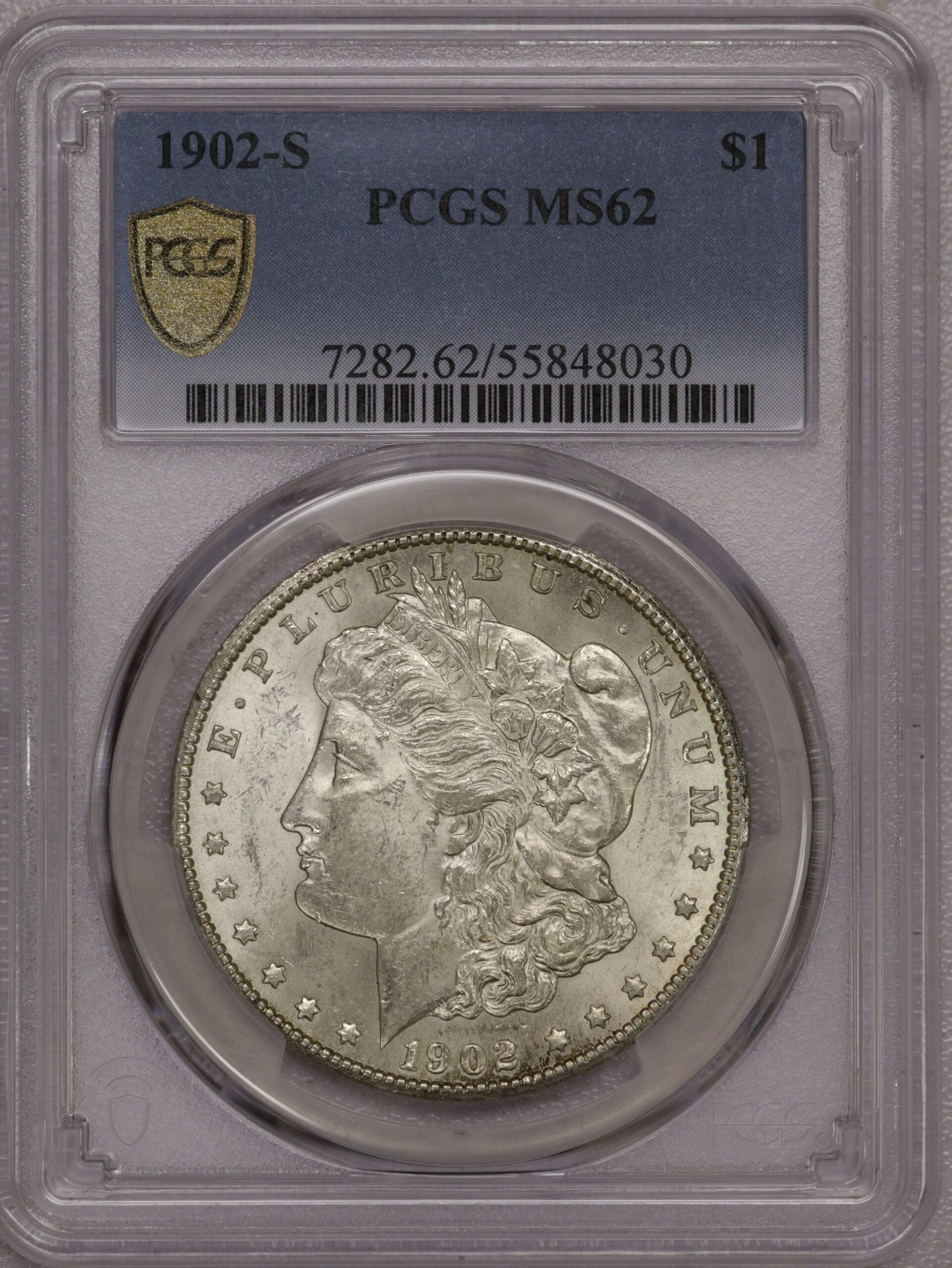 1902 S Morgan Dollar MS62 PCGS