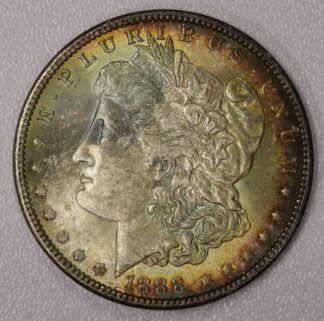 Auction-1888 Morgan Dollar Toned