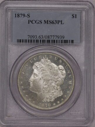 1879-S Morgan Dollar PCGS MS63PL