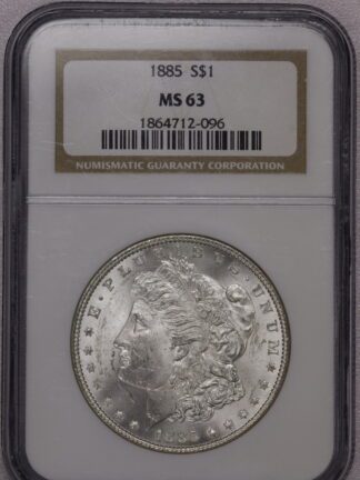 1885 Morgan Dollar NGC MS63