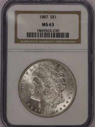 1887 Morgan Dollar NGC MS63