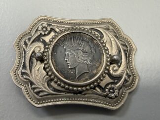 Auction-1922 Peace Dollar Belt Buckle
