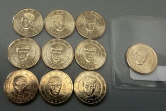 (1) Group: Donald Trump Dollar: 1 Privy Coin and 9 Non-Privy in Partial Roll