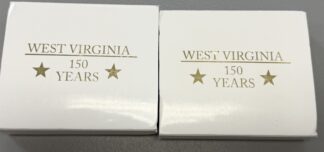 Auction-Two (2) West Virginia Silver Rounds, Northwest Mint.  2 oz .999 Silver