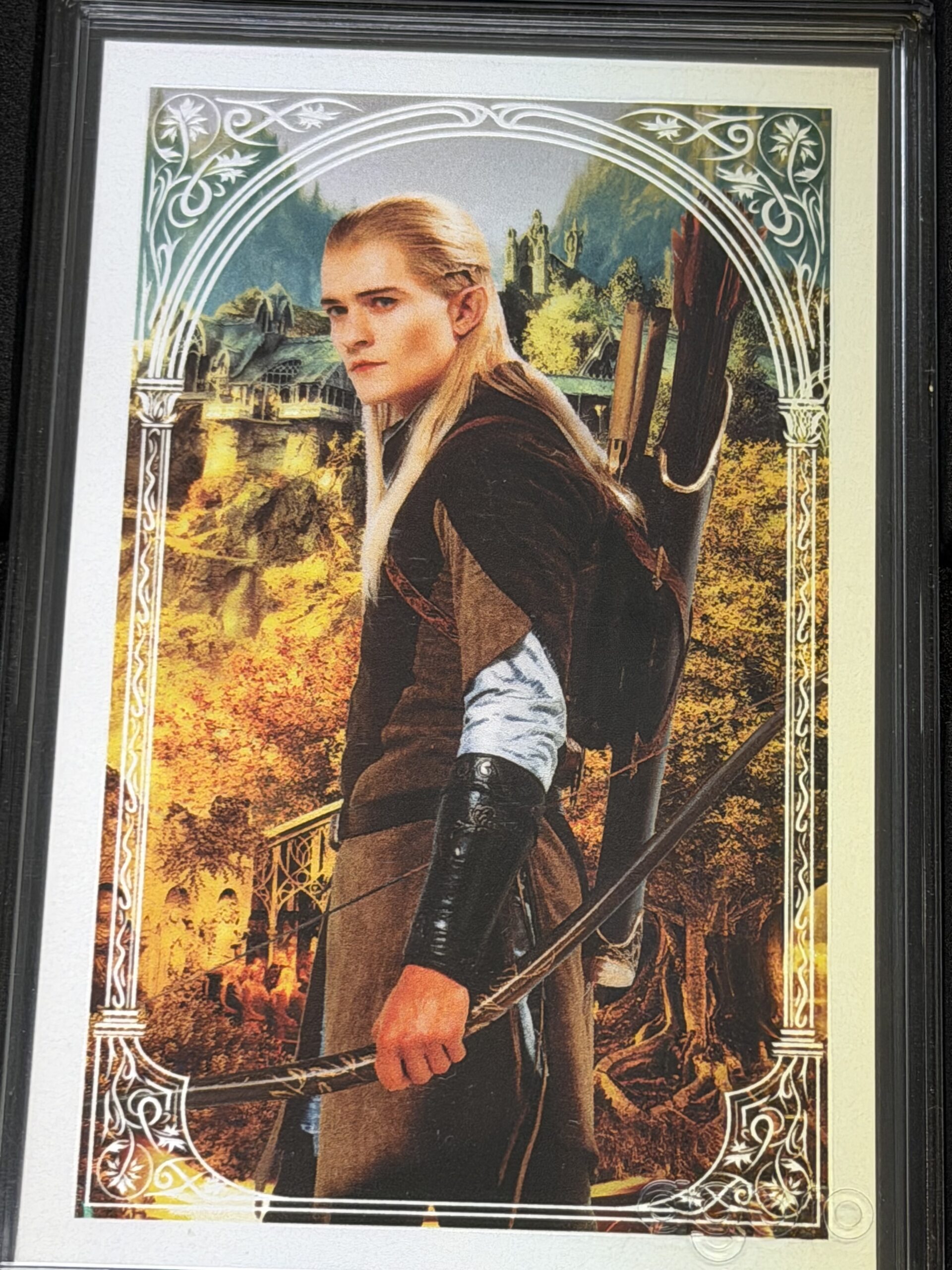 Auction-Agoro Lord of the Rings Legolas Precious Metals Collectible .5 Gram Pure Silver - Image 2