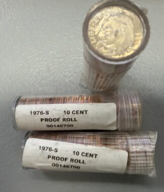 (1) Roll of 1976-S Proof Roosevelt Dimes