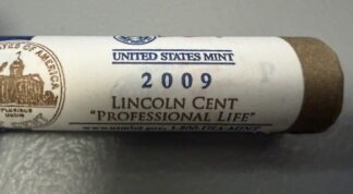 (1) 2009-P Professional Life Lincoln Cent Roll, Original Government Wrapping