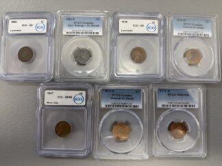 Auction-Group of Slabbed Small Cents (See Description)