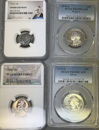 Auction-Group of NGC/PCGS Graded Proof Coins (See Description)