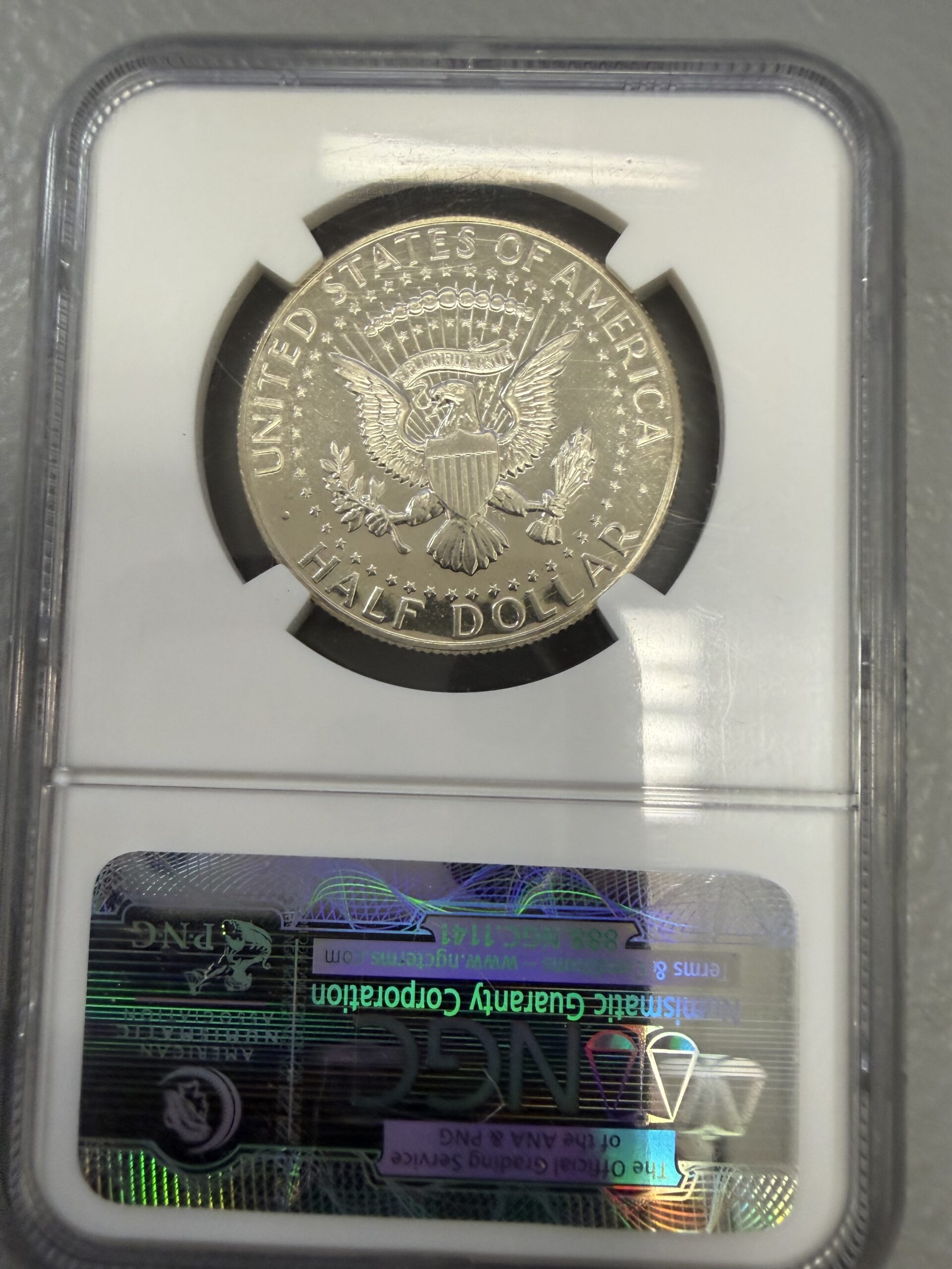 Auction-1967 SMS Kennedy Half Dollar NGC MS66 Cameo - Image 2