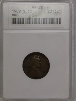 1909 S VDB Lincoln Cent PCGS VF30 ANACS