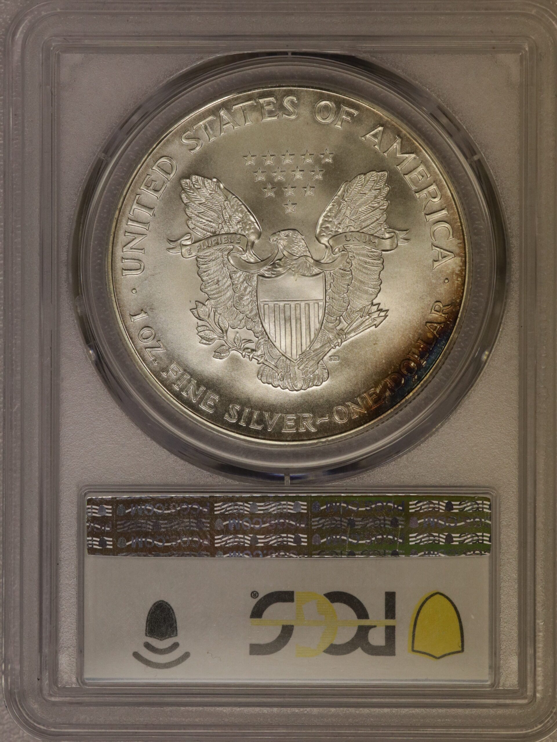 Auction- 1994 Silver Eagle PCGS MS66 Toned - Image 2