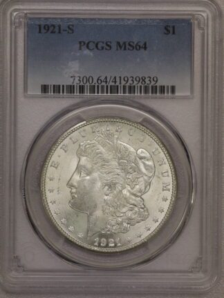 1921-S Morgan Dollar PCGS MS64