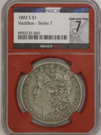 Auction- 1892 S Morgan Dollar NGC Vault Box Extremely Fine 7