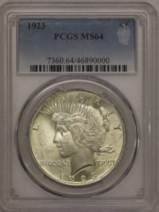 1923 Peace Dollar PCGS MS64