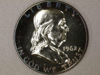 Auction- 1962 Proof Franklin Half Dollar, Toned