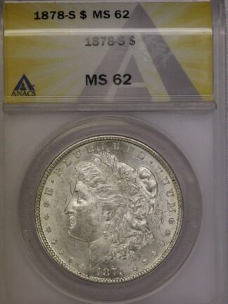 1878-S Morgan Dollar ANACS MS62
