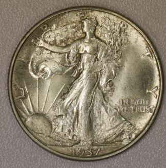Auction-1937 Walking Liberty Half Dollar