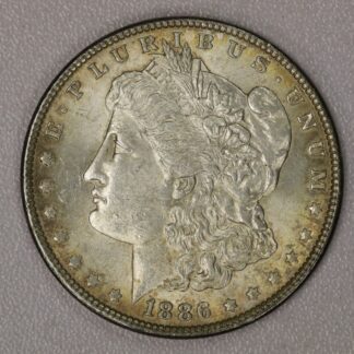 Auction- 1886 Morgan Dollar Toned