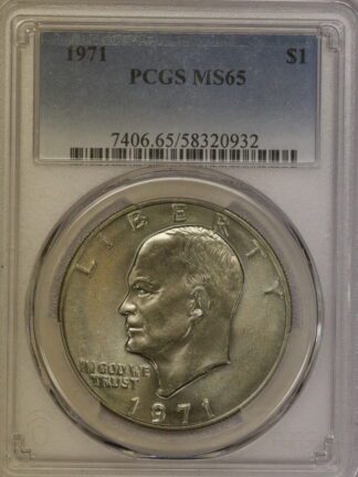 1971 Clad Uncirculated Eisenhower Dollar PCGS MS65