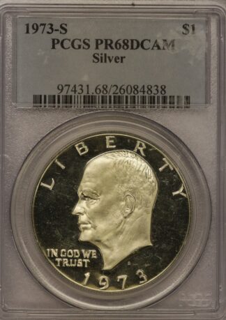 1973-S Silver Proof Eisenhower Dollar PCGS PR68 DCAM