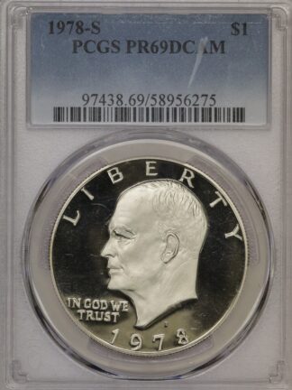 1978-S Clad Proof Eisenhower Dollar PCGS PR69 DCAM
