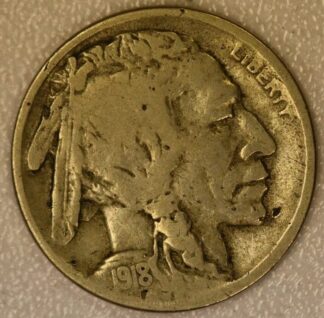 AUCTION- 1918-S Buffalo Nickel Very Good