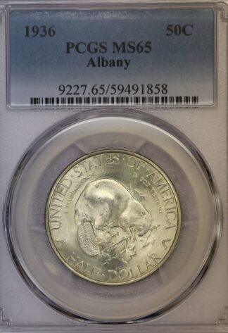 1936 Albany Commemorative Half Dollar PCGS MS65