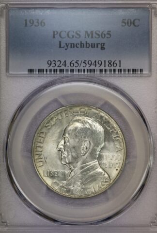 1936 Lynchburg Commemorative Half Dollars PCGS MS65