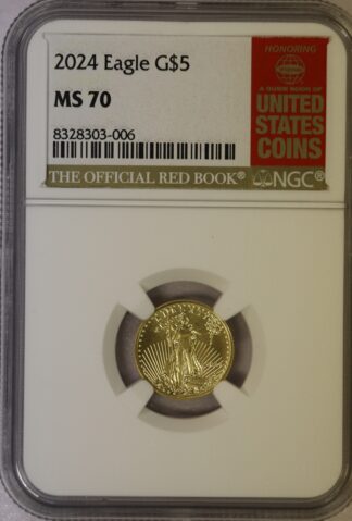 2024 1/10 Ounce Gold Eagle NGC MS70