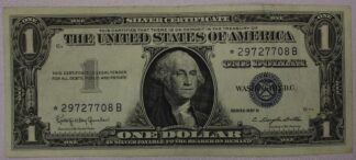AUCTION- 1957-B One Dollar Silver Certificate STAR Note XF-AU