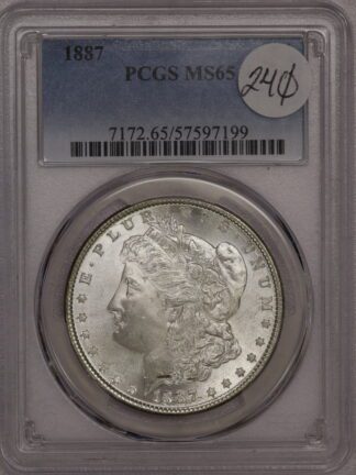 1887 Morgan Dollar PCGS MS65