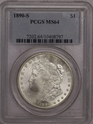 1890-S Morgan Dollar PCGS MS64