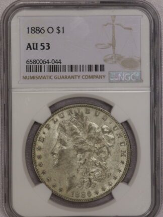 1886-O Morgan Dollar NGC AU53