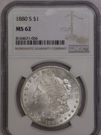 1880-S Morgan Dollar NGC MS62
