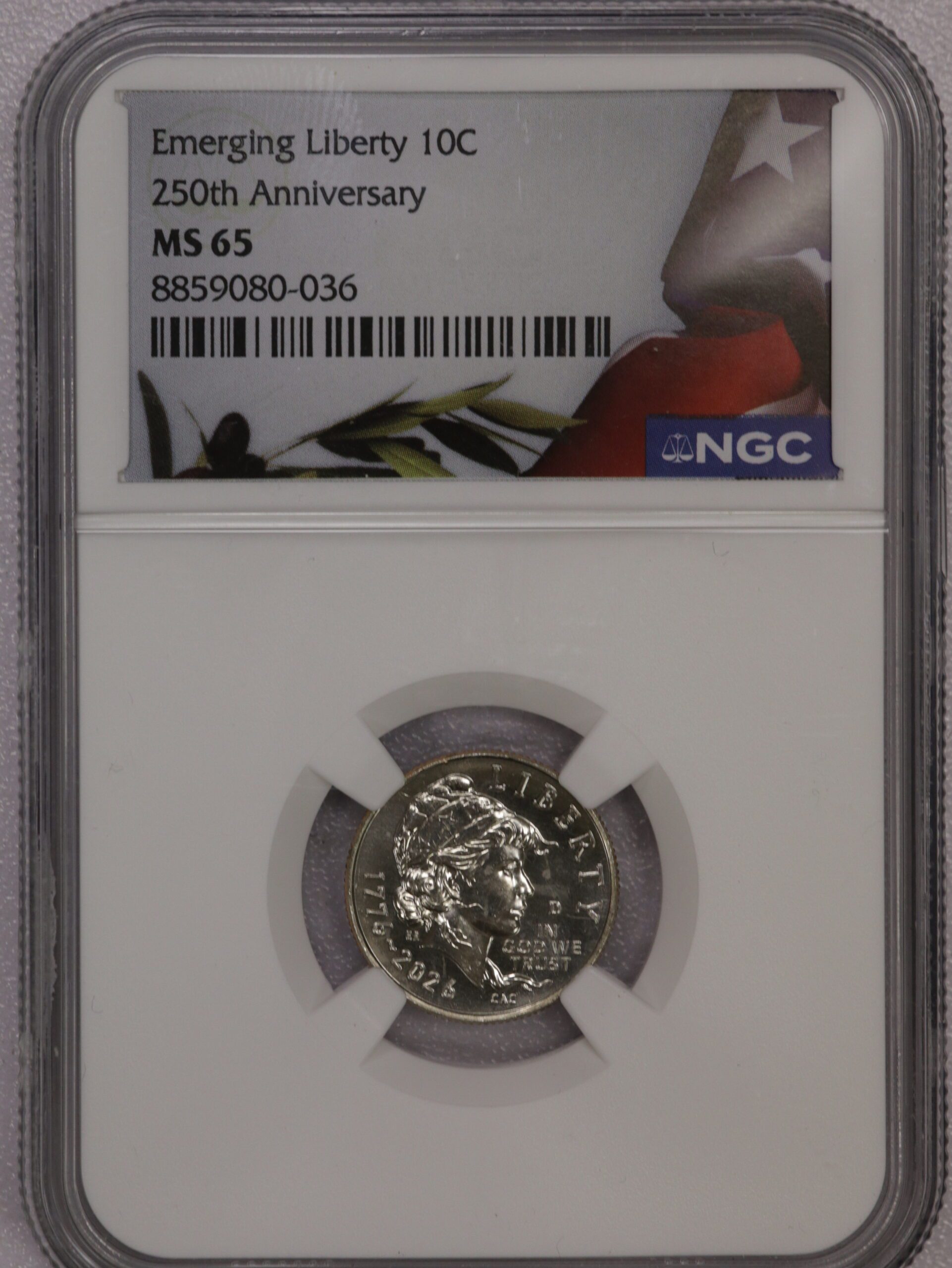 Auction- Group of Six (6) Graded Unc/Proof Coins (See pictures/Description) - Image 6
