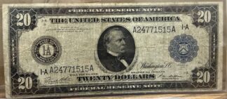 1914 $20 Federal Reserve Note, Circulated