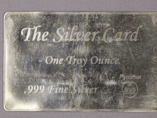 Auction-The Silver Card 1 Oz Silver Worn