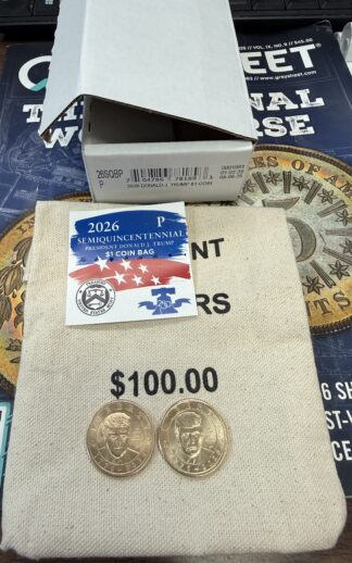 Auction - 2026 Trump Privy Coin Original Bag & Box
