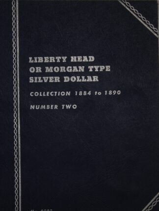 1884-1890 Morgan Dollar Whitman Folder #2 with 10 Coins