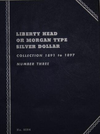 1891-1897 Morgan Dollar Whitman Folder #3 with Three Coins